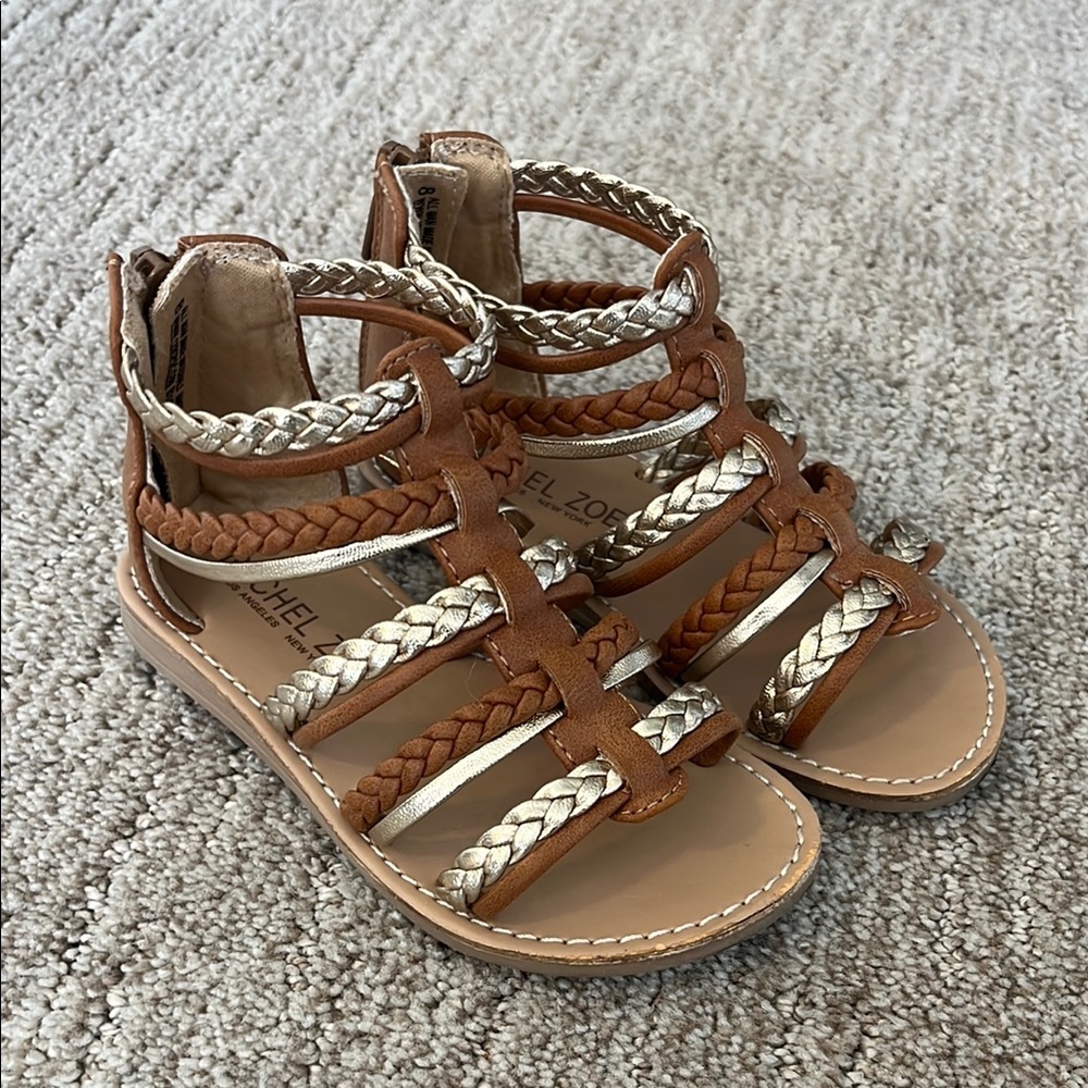 Rachel Zoe Kids' Brown and gold Sandals